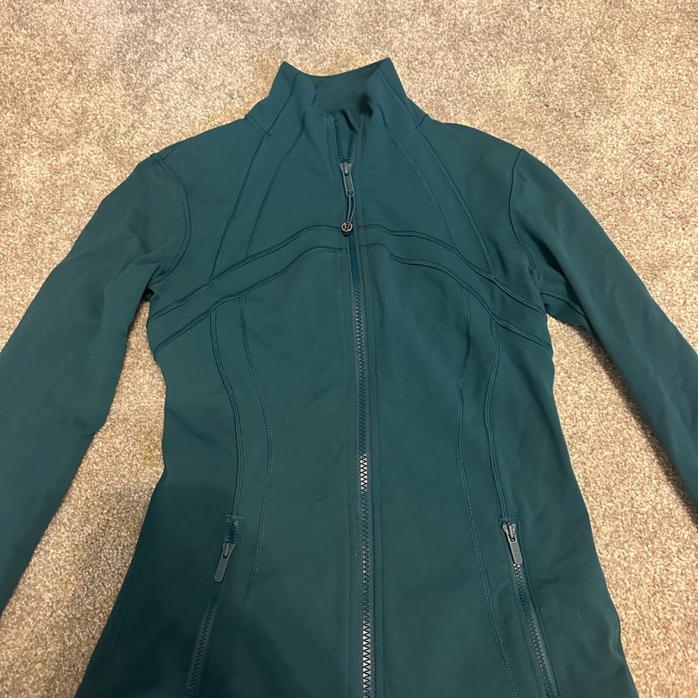 lululemon athletica Green Ski Jacket High Collar Performance